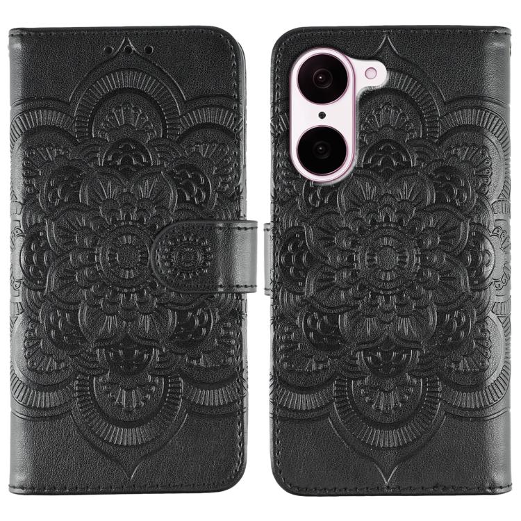 Sun Mandala Embossing Pattern Phone Leather Case, For OnePlus Ace 6, For OnePlus 15, For OnePlus Nord 5 / Ace 5 Ultra, For OnePlus Nord CE5 / Ace 5 Racing, For OnePlus Ace 5 / Ace 5 Pro / 13R, For OnePlus 13