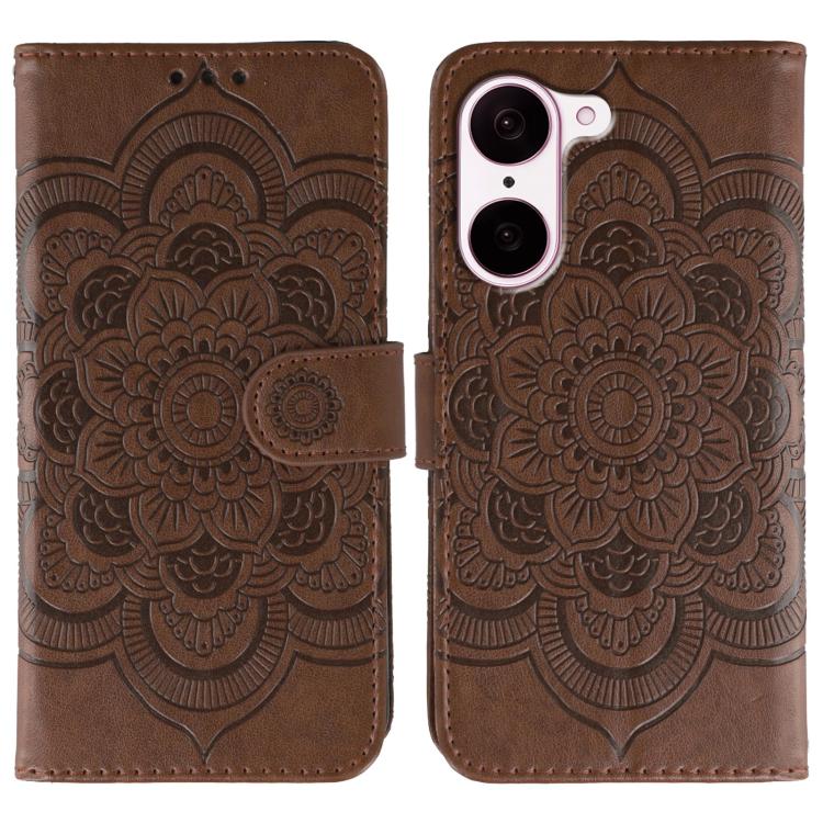 Sun Mandala Embossing Pattern Phone Leather Case, For OnePlus Ace 6, For OnePlus 15, For OnePlus Nord 5 / Ace 5 Ultra, For OnePlus Nord CE5 / Ace 5 Racing, For OnePlus Ace 5 / Ace 5 Pro / 13R, For OnePlus 13