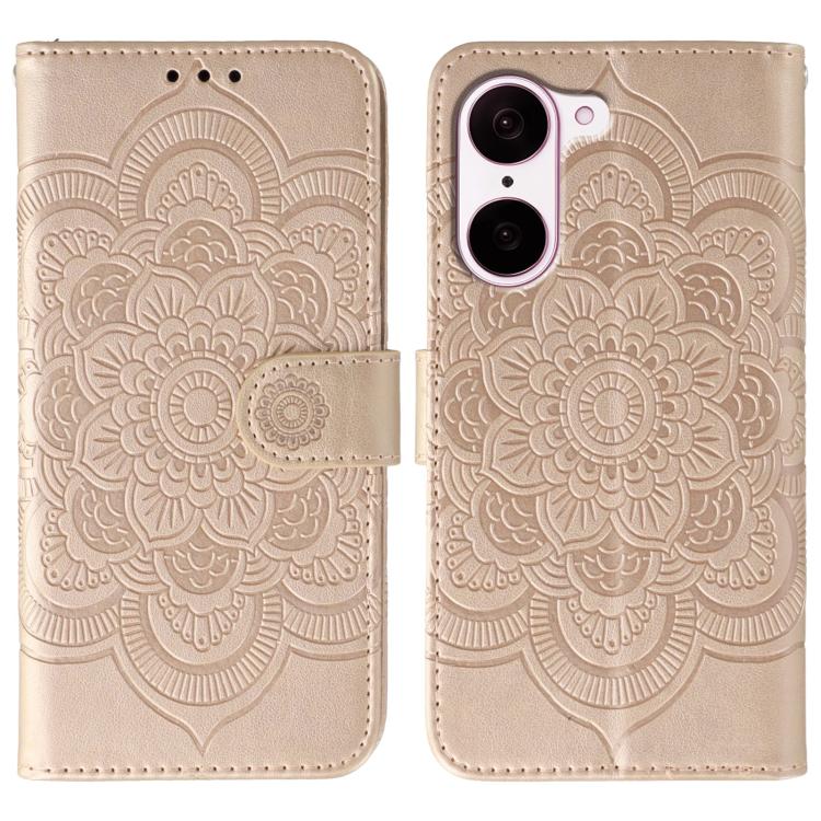 Sun Mandala Embossing Pattern Phone Leather Case, For OnePlus Ace 6, For OnePlus 15, For OnePlus Nord 5 / Ace 5 Ultra, For OnePlus Nord CE5 / Ace 5 Racing, For OnePlus Ace 5 / Ace 5 Pro / 13R, For OnePlus 13