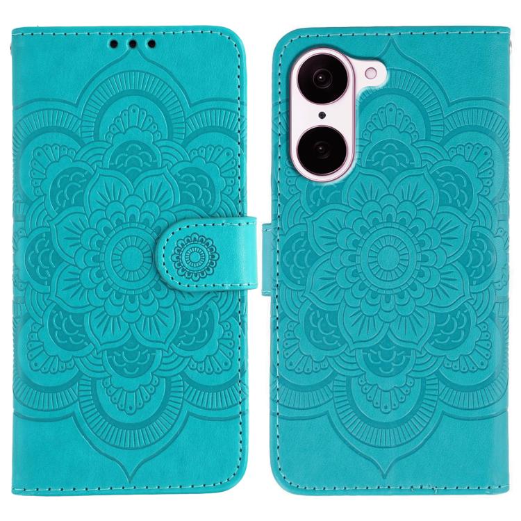 Sun Mandala Embossing Pattern Phone Leather Case, For OnePlus Ace 6, For OnePlus 15, For OnePlus Nord 5 / Ace 5 Ultra, For OnePlus Nord CE5 / Ace 5 Racing, For OnePlus Ace 5 / Ace 5 Pro / 13R, For OnePlus 13