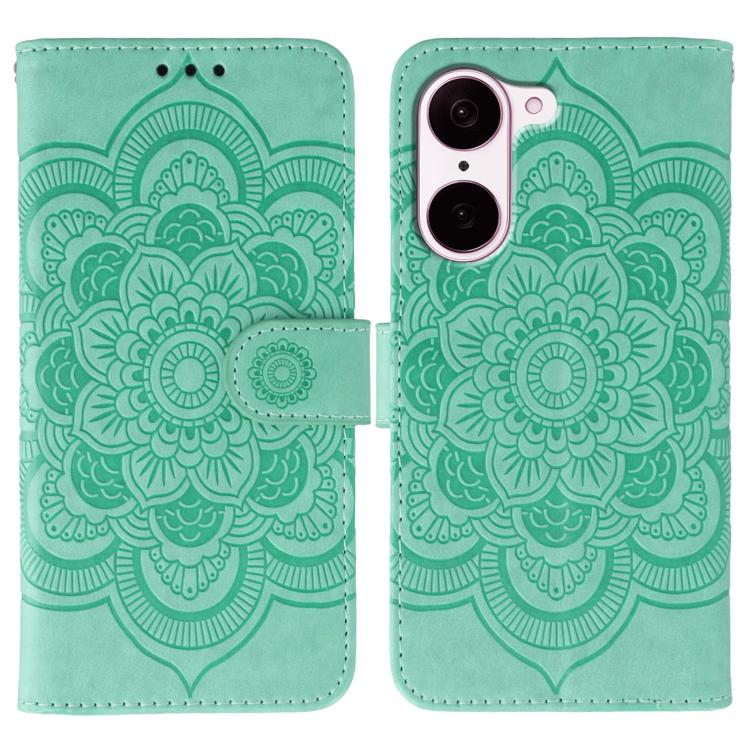 Sun Mandala Embossing Pattern Phone Leather Case, For OnePlus Ace 6, For OnePlus 15, For OnePlus Nord 5 / Ace 5 Ultra, For OnePlus Nord CE5 / Ace 5 Racing, For OnePlus Ace 5 / Ace 5 Pro / 13R, For OnePlus 13