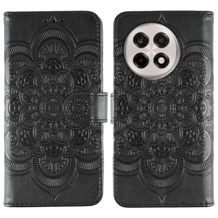Sun Mandala Embossing Pattern Phone Leather Case, For OnePlus Ace 6, For OnePlus 15, For OnePlus Nord 5 / Ace 5 Ultra, For OnePlus Nord CE5 / Ace 5 Racing, For OnePlus Ace 5 / Ace 5 Pro / 13R, For OnePlus 13