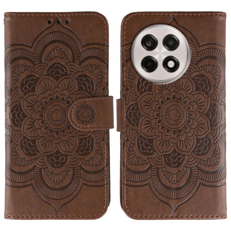 Sun Mandala Embossing Pattern Phone Leather Case, For OnePlus Ace 6, For OnePlus 15, For OnePlus Nord 5 / Ace 5 Ultra, For OnePlus Nord CE5 / Ace 5 Racing, For OnePlus Ace 5 / Ace 5 Pro / 13R, For OnePlus 13