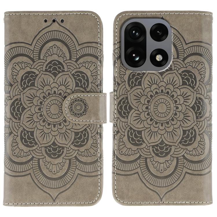 Sun Mandala Embossing Pattern Phone Leather Case, For OnePlus Ace 6, For OnePlus 15, For OnePlus Nord 5 / Ace 5 Ultra, For OnePlus Nord CE5 / Ace 5 Racing, For OnePlus Ace 5 / Ace 5 Pro / 13R, For OnePlus 13