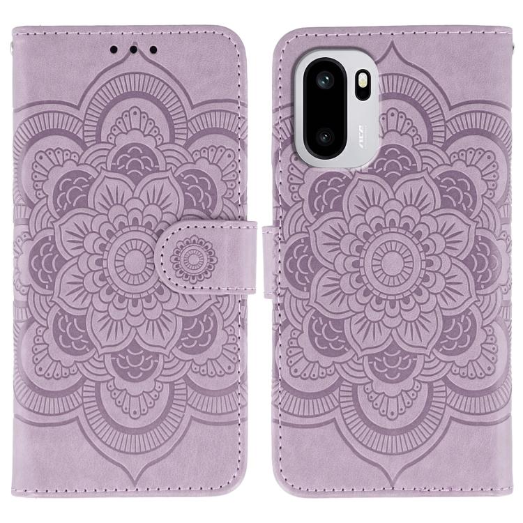 Sun Mandala Embossing Pattern Phone Leather Case, For OnePlus Ace 6, For OnePlus 15, For OnePlus Nord 5 / Ace 5 Ultra, For OnePlus Nord CE5 / Ace 5 Racing, For OnePlus Ace 5 / Ace 5 Pro / 13R, For OnePlus 13