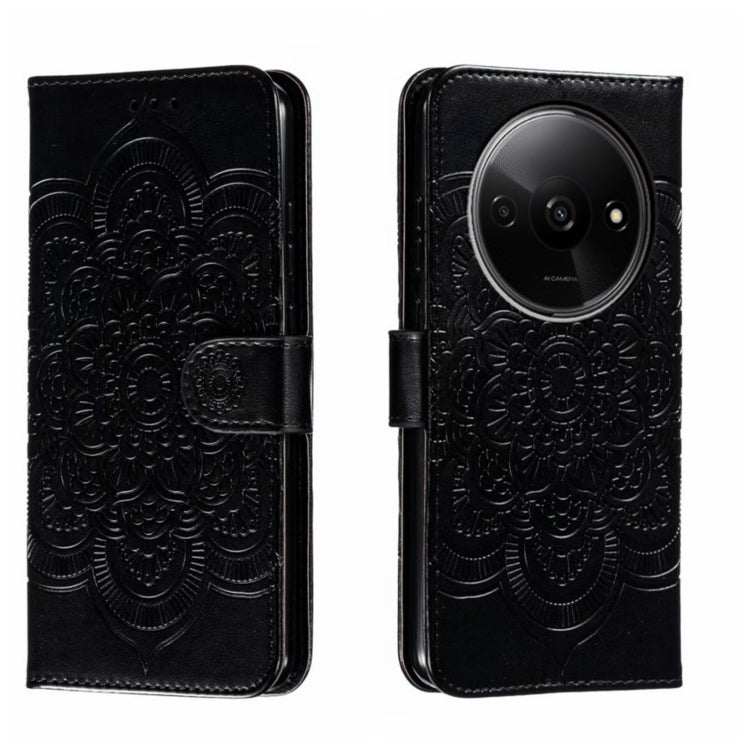 Sun Mandala Embossing Pattern Phone Leather Case, For Xiaomi Redmi A3, For Xiaomi Redmi Note 13 Pro 4G, For Xiaomi Redmi Note 13 4G, For Xiaomi Redmi Note 13R Pro, For Xiaomi 14 Ultra, For Xiaomi Redmi Note 13 Pro+