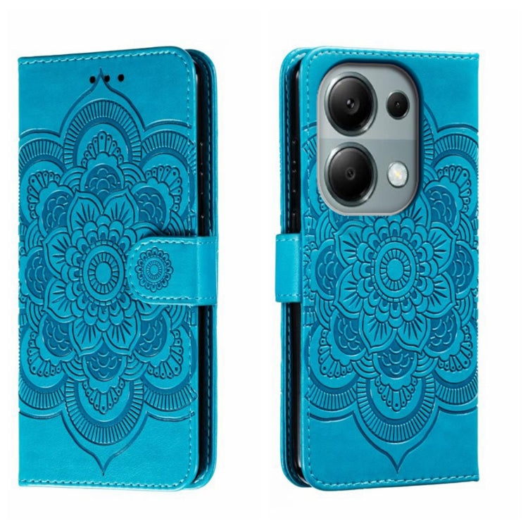 Sun Mandala Embossing Pattern Phone Leather Case, For Xiaomi Redmi A3, For Xiaomi Redmi Note 13 Pro 4G, For Xiaomi Redmi Note 13 4G, For Xiaomi Redmi Note 13R Pro, For Xiaomi 14 Ultra, For Xiaomi Redmi Note 13 Pro+