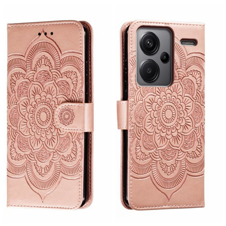 Sun Mandala Embossing Pattern Phone Leather Case, For Xiaomi Redmi A3, For Xiaomi Redmi Note 13 Pro 4G, For Xiaomi Redmi Note 13 4G, For Xiaomi Redmi Note 13R Pro, For Xiaomi 14 Ultra, For Xiaomi Redmi Note 13 Pro+