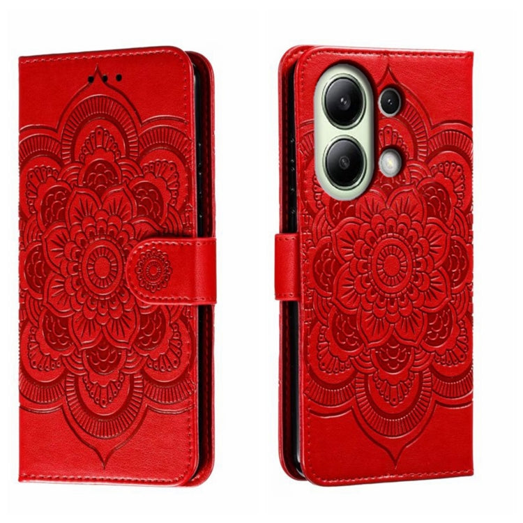 Sun Mandala Embossing Pattern Phone Leather Case, For Xiaomi Redmi A3, For Xiaomi Redmi Note 13 Pro 4G, For Xiaomi Redmi Note 13 4G, For Xiaomi Redmi Note 13R Pro, For Xiaomi 14 Ultra, For Xiaomi Redmi Note 13 Pro+
