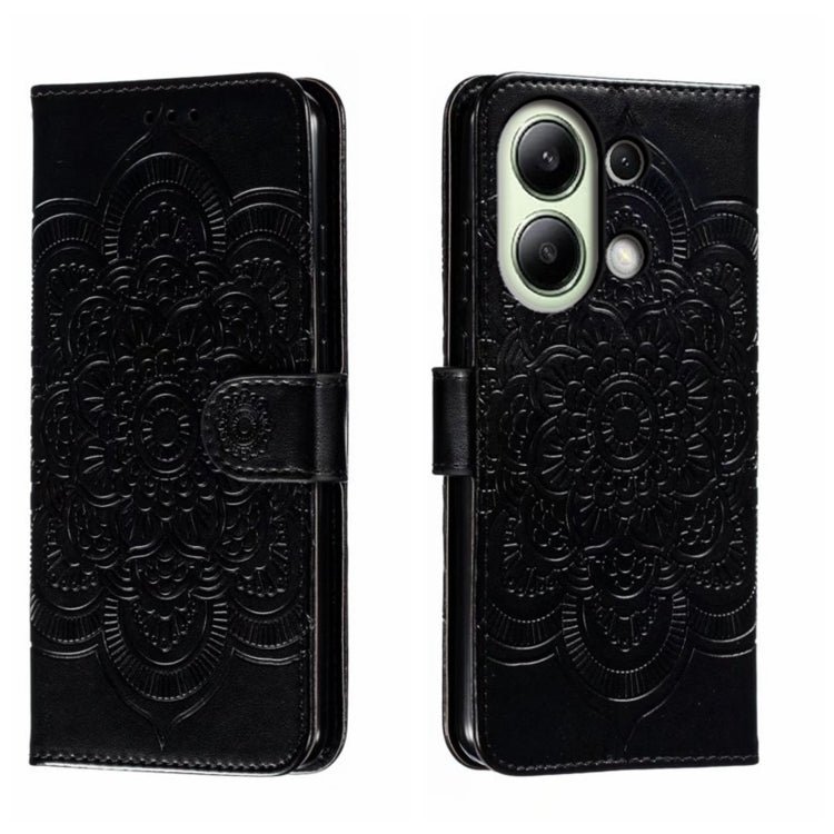 Sun Mandala Embossing Pattern Phone Leather Case, For Xiaomi Redmi A3, For Xiaomi Redmi Note 13 Pro 4G, For Xiaomi Redmi Note 13 4G, For Xiaomi Redmi Note 13R Pro, For Xiaomi 14 Ultra, For Xiaomi Redmi Note 13 Pro+