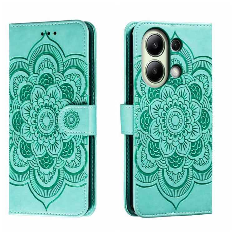 Sun Mandala Embossing Pattern Phone Leather Case, For Xiaomi Redmi A3, For Xiaomi Redmi Note 13 Pro 4G, For Xiaomi Redmi Note 13 4G, For Xiaomi Redmi Note 13R Pro, For Xiaomi 14 Ultra, For Xiaomi Redmi Note 13 Pro+