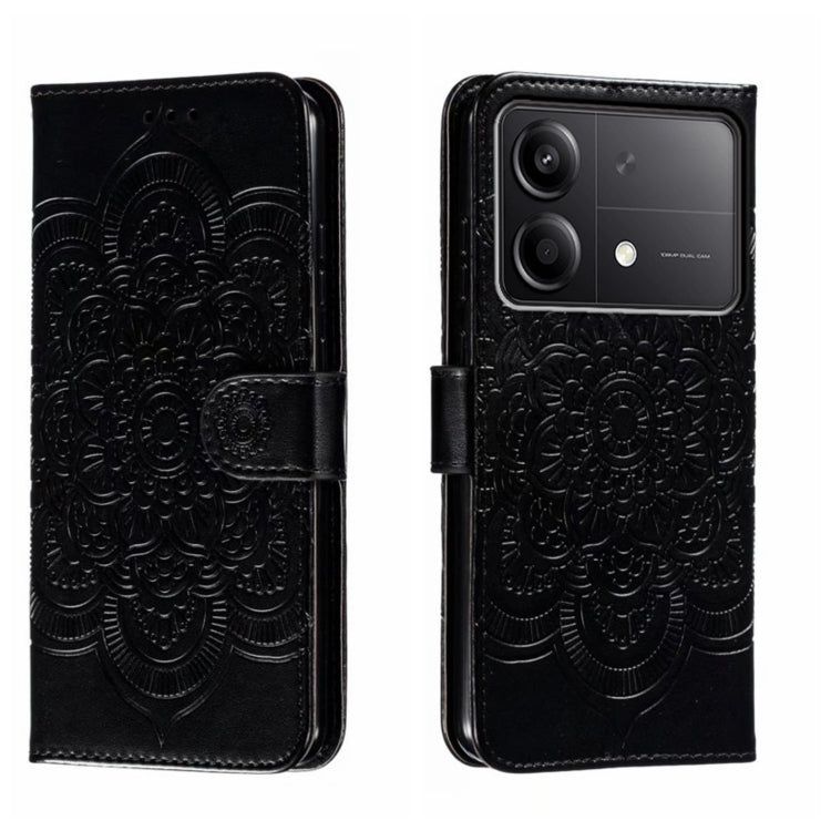 Sun Mandala Embossing Pattern Phone Leather Case, For Xiaomi Redmi A3, For Xiaomi Redmi Note 13 Pro 4G, For Xiaomi Redmi Note 13 4G, For Xiaomi Redmi Note 13R Pro, For Xiaomi 14 Ultra, For Xiaomi Redmi Note 13 Pro+