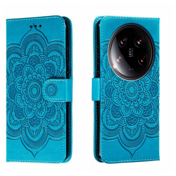Sun Mandala Embossing Pattern Phone Leather Case, For Xiaomi Redmi A3, For Xiaomi Redmi Note 13 Pro 4G, For Xiaomi Redmi Note 13 4G, For Xiaomi Redmi Note 13R Pro, For Xiaomi 14 Ultra, For Xiaomi Redmi Note 13 Pro+