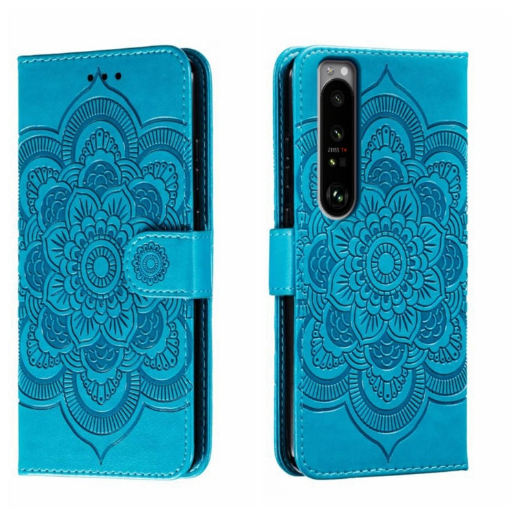 Sun Mandala Embossing Pattern Phone Leather Case, For Sony Xperia 10 IV, For Sony Xperia 5 III, For Sony Xperia 10 III, For Sony Xperia 1 III, For Sony Xperia 5
