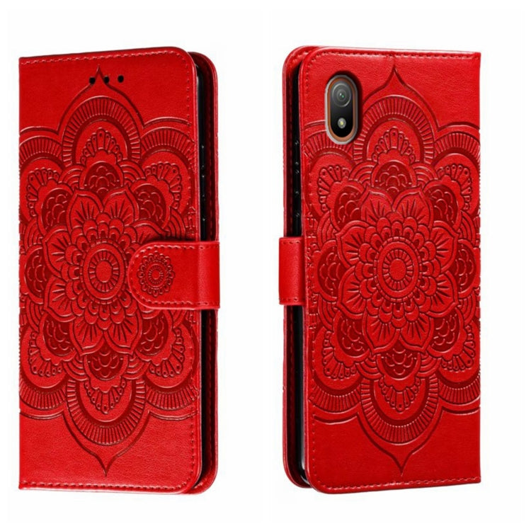 Sun Mandala Embossing Pattern Phone Leather Case, For Sony Xperia 10 VII, For Sony Xperia 1 V, For Sony Xperia 10 V, For Sony Xperia 5 IV, For Sony Xperia Ace III, For Sony Xperia 1 IV