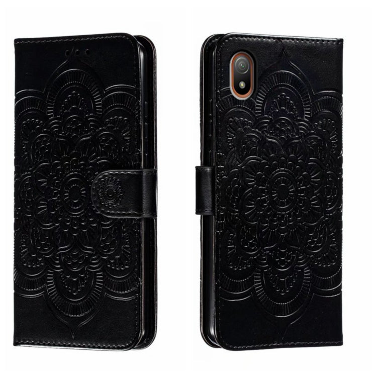 Sun Mandala Embossing Pattern Phone Leather Case, For Sony Xperia 10 VII, For Sony Xperia 1 V, For Sony Xperia 10 V, For Sony Xperia 5 IV, For Sony Xperia Ace III, For Sony Xperia 1 IV