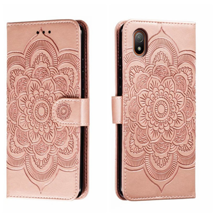 Sun Mandala Embossing Pattern Phone Leather Case, For Sony Xperia 10 VII, For Sony Xperia 1 V, For Sony Xperia 10 V, For Sony Xperia 5 IV, For Sony Xperia Ace III, For Sony Xperia 1 IV
