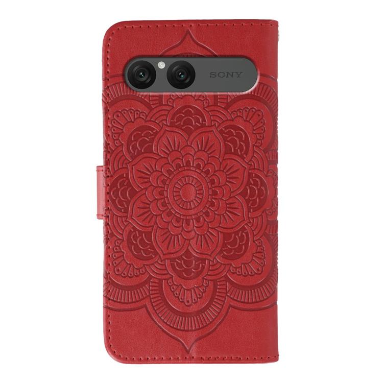 Sun Mandala Embossing Pattern Phone Leather Case, For Sony Xperia 10 VII, For Sony Xperia 1 V, For Sony Xperia 10 V, For Sony Xperia 5 IV, For Sony Xperia Ace III, For Sony Xperia 1 IV