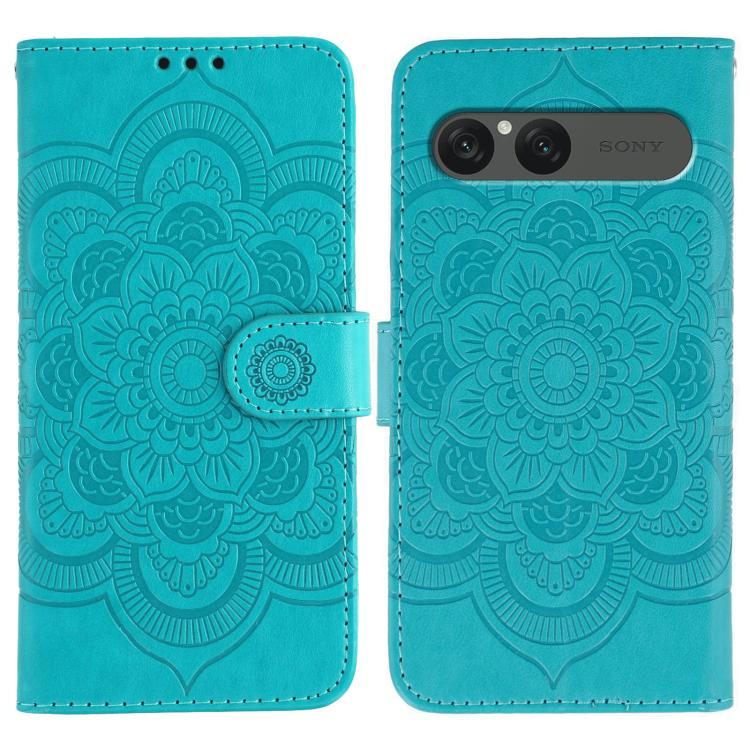 Sun Mandala Embossing Pattern Phone Leather Case, For Sony Xperia 10 VII, For Sony Xperia 1 V, For Sony Xperia 10 V, For Sony Xperia 5 IV, For Sony Xperia Ace III, For Sony Xperia 1 IV