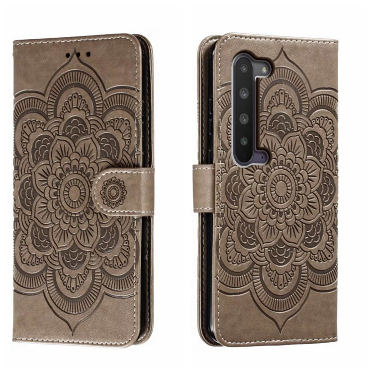 Sun Mandala Embossing Pattern Phone Leather Case, For Sharp Aquos R8 Pro, For Sharp Aquos Wish, For Sharp Aquos Sense3, For Sharp Aquos R5G, For Sharp Aquos R3, For Sharp Aquos R2