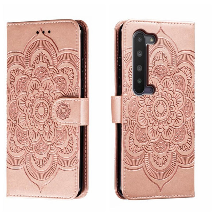Sun Mandala Embossing Pattern Phone Leather Case, For Sharp Aquos R8 Pro, For Sharp Aquos Wish, For Sharp Aquos Sense3, For Sharp Aquos R5G, For Sharp Aquos R3, For Sharp Aquos R2