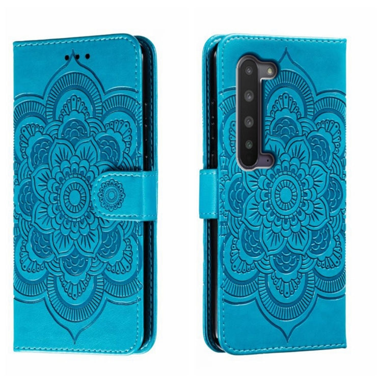 Sun Mandala Embossing Pattern Phone Leather Case, For Sharp Aquos R8 Pro, For Sharp Aquos Wish, For Sharp Aquos Sense3, For Sharp Aquos R5G, For Sharp Aquos R3, For Sharp Aquos R2