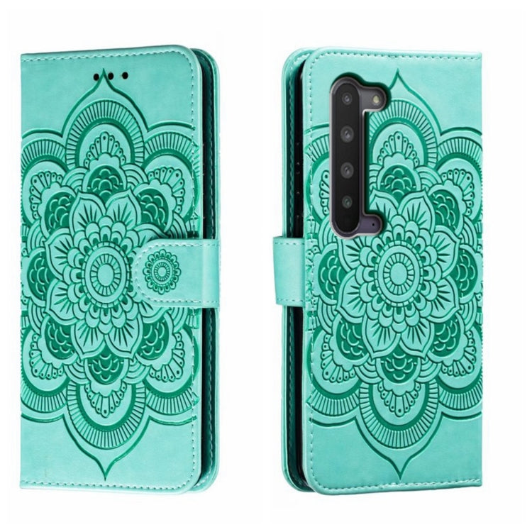 Sun Mandala Embossing Pattern Phone Leather Case, For Sharp Aquos R8 Pro, For Sharp Aquos Wish, For Sharp Aquos Sense3, For Sharp Aquos R5G, For Sharp Aquos R3, For Sharp Aquos R2