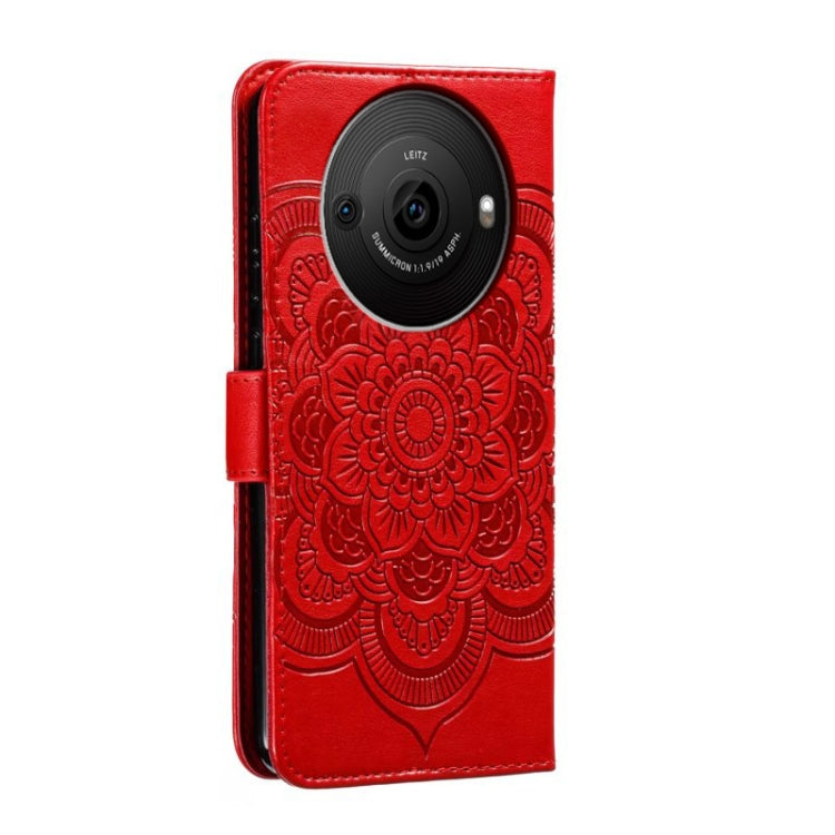 Sun Mandala Embossing Pattern Phone Leather Case, For Sharp Aquos R8 Pro, For Sharp Aquos Wish, For Sharp Aquos Sense3, For Sharp Aquos R5G, For Sharp Aquos R3, For Sharp Aquos R2