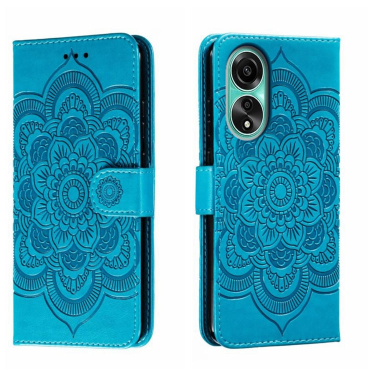 Sun Mandala Embossing Pattern Phone Leather Case, For OPPO Reno13 F, For OPPO Find X8, For OPPO K11, For OPPO Reno10 5G Global, For OPPO A78 4G, For OPPO Find X8 Pro