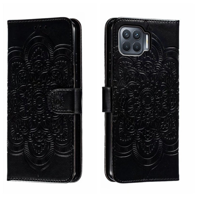 Sun Mandala Embossing Pattern Phone Leather Case, For OPPO A93 4G, For OPPO A53 2020, For OPPO A79 5G