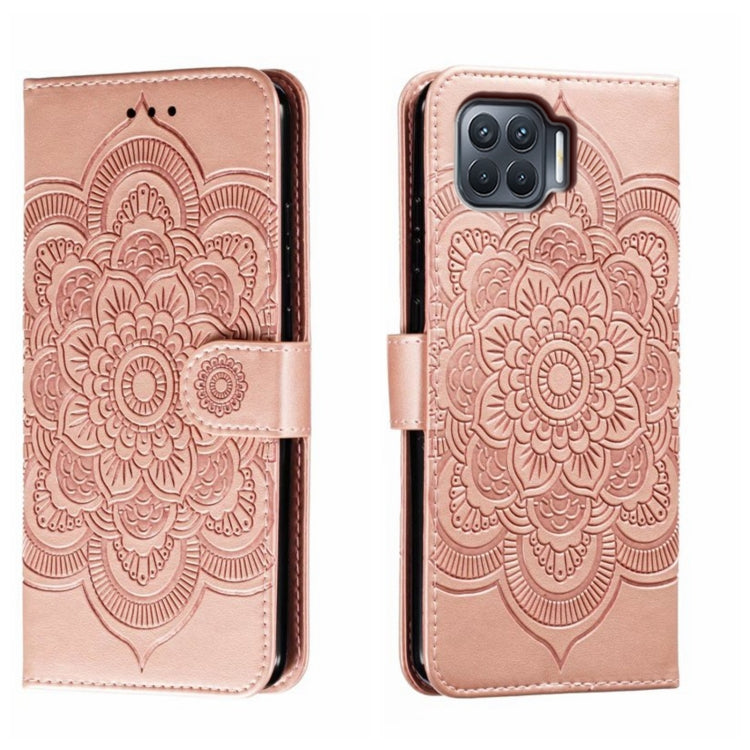 Sun Mandala Embossing Pattern Phone Leather Case, For OPPO A93 4G, For OPPO A53 2020, For OPPO A79 5G