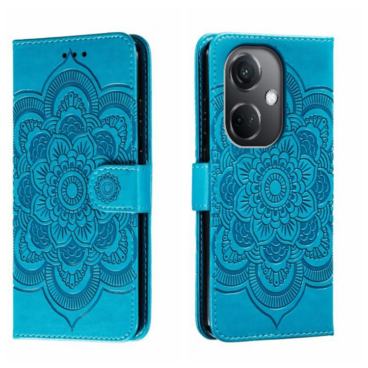 Sun Mandala Embossing Pattern Phone Leather Case, For OPPO Reno13 F, For OPPO Find X8, For OPPO K11, For OPPO Reno10 5G Global, For OPPO A78 4G, For OPPO Find X8 Pro