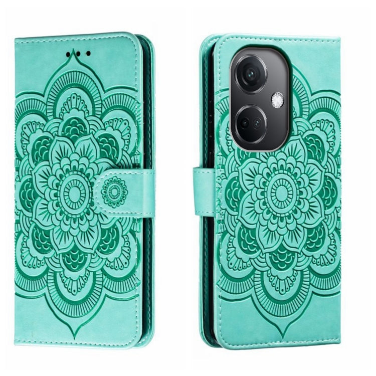 Sun Mandala Embossing Pattern Phone Leather Case, For OPPO Reno13 F, For OPPO Find X8, For OPPO K11, For OPPO Reno10 5G Global, For OPPO A78 4G, For OPPO Find X8 Pro