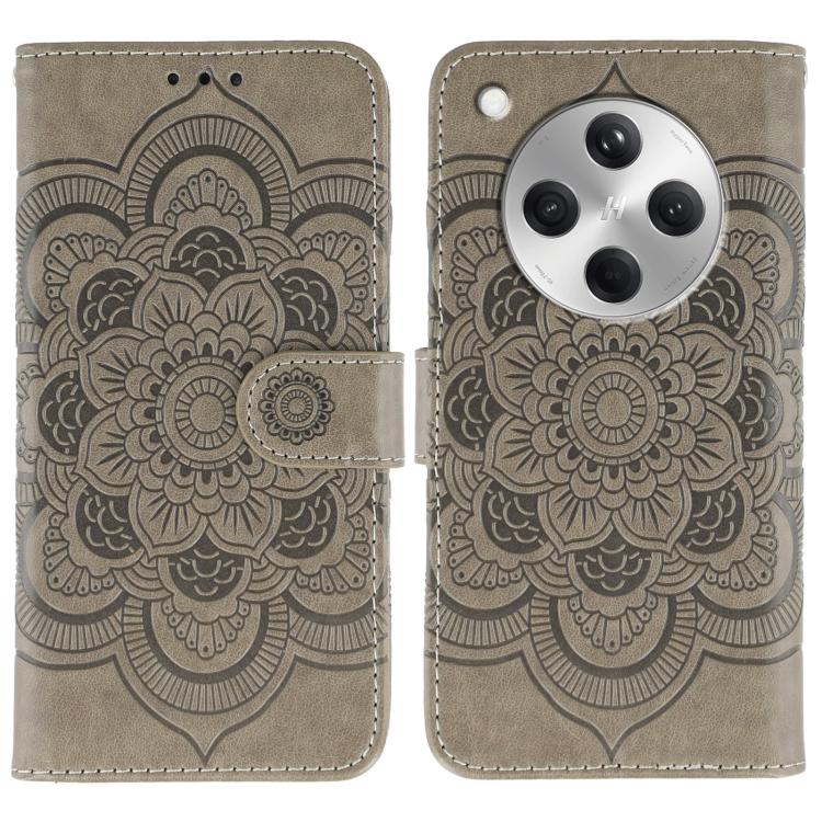 Sun Mandala Embossing Pattern Phone Leather Case, For OPPO Reno13 F, For OPPO Find X8, For OPPO K11, For OPPO Reno10 5G Global, For OPPO A78 4G, For OPPO Find X8 Pro