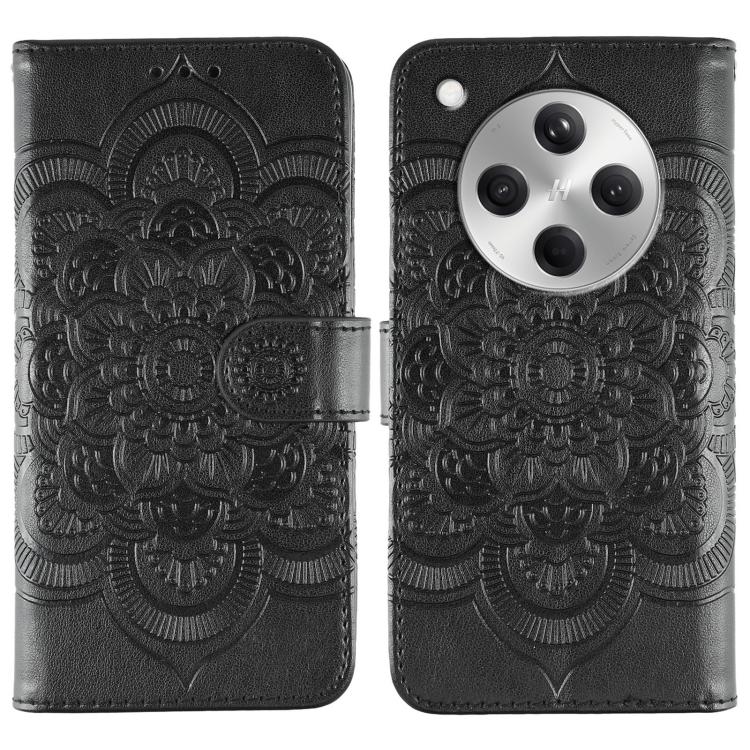 Sun Mandala Embossing Pattern Phone Leather Case, For OPPO Reno13 F, For OPPO Find X8, For OPPO K11, For OPPO Reno10 5G Global, For OPPO A78 4G, For OPPO Find X8 Pro