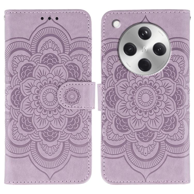Sun Mandala Embossing Pattern Phone Leather Case, For OPPO Reno13 F, For OPPO Find X8, For OPPO K11, For OPPO Reno10 5G Global, For OPPO A78 4G, For OPPO Find X8 Pro
