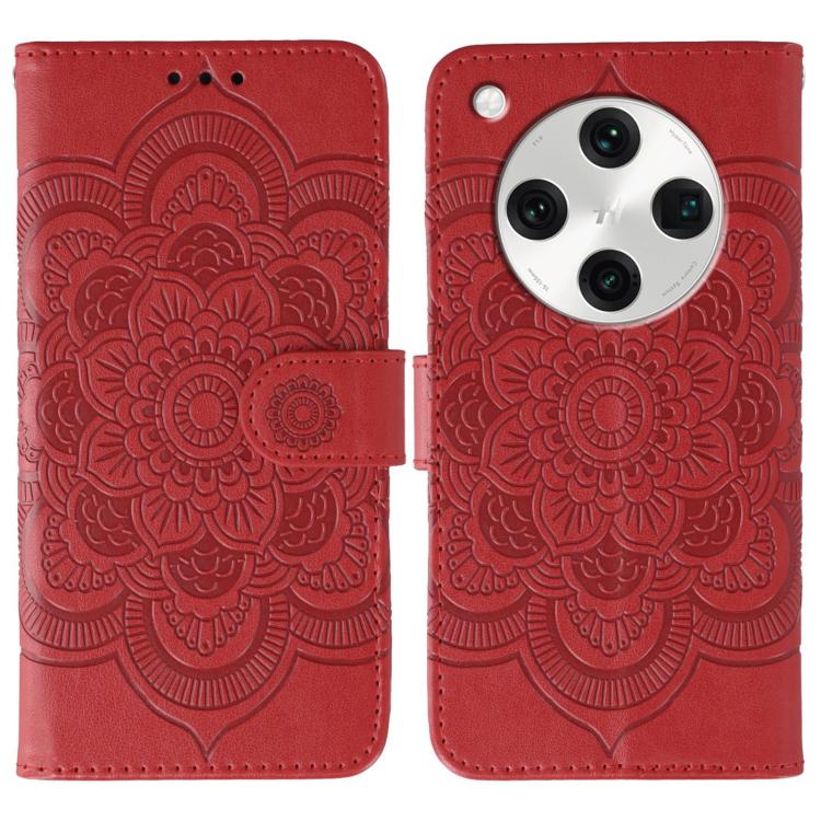 Sun Mandala Embossing Pattern Phone Leather Case, For OPPO Reno13 F, For OPPO Find X8, For OPPO K11, For OPPO Reno10 5G Global, For OPPO A78 4G, For OPPO Find X8 Pro