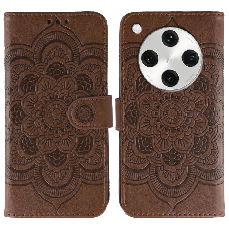 Sun Mandala Embossing Pattern Phone Leather Case, For OPPO Reno13 F, For OPPO Find X8, For OPPO K11, For OPPO Reno10 5G Global, For OPPO A78 4G, For OPPO Find X8 Pro