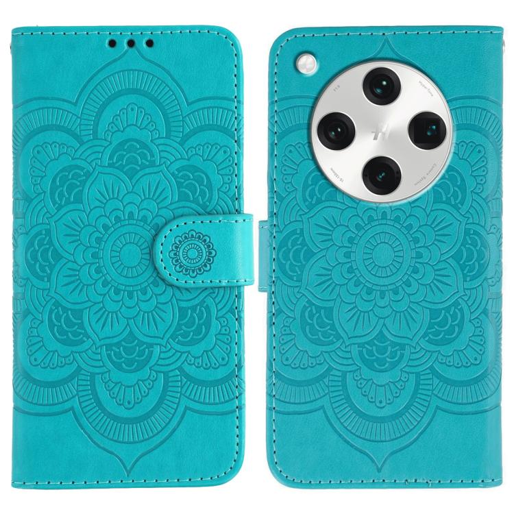 Sun Mandala Embossing Pattern Phone Leather Case, For OPPO Reno13 F, For OPPO Find X8, For OPPO K11, For OPPO Reno10 5G Global, For OPPO A78 4G, For OPPO Find X8 Pro