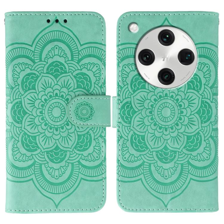 Sun Mandala Embossing Pattern Phone Leather Case, For OPPO Reno13 F, For OPPO Find X8, For OPPO K11, For OPPO Reno10 5G Global, For OPPO A78 4G, For OPPO Find X8 Pro