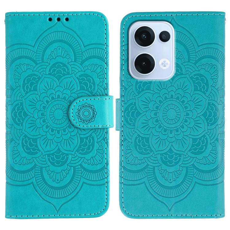 Sun Mandala Embossing Pattern Phone Leather Case, For OPPO Find X9, For OPPO A6 Pro 5G, For OPPO Find X9 Pro, For OPPO A5 Pro 5G Global, For OPPO Reno13 Pro, For OPPO Reno13