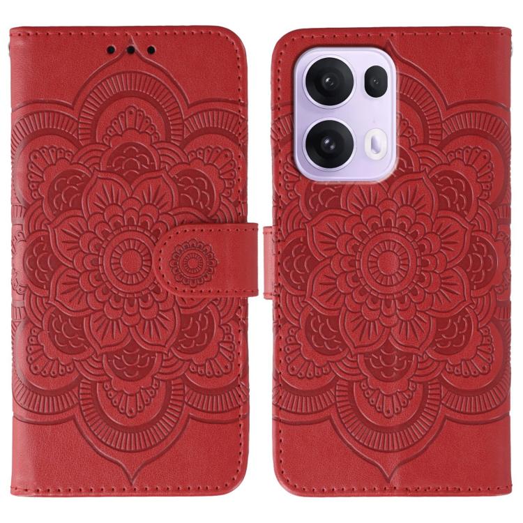 Sun Mandala Embossing Pattern Phone Leather Case, For OPPO Find X9, For OPPO A6 Pro 5G, For OPPO Find X9 Pro, For OPPO A5 Pro 5G Global, For OPPO Reno13 Pro, For OPPO Reno13