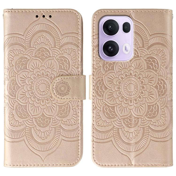 Sun Mandala Embossing Pattern Phone Leather Case, For OPPO Find X9, For OPPO A6 Pro 5G, For OPPO Find X9 Pro, For OPPO A5 Pro 5G Global, For OPPO Reno13 Pro, For OPPO Reno13
