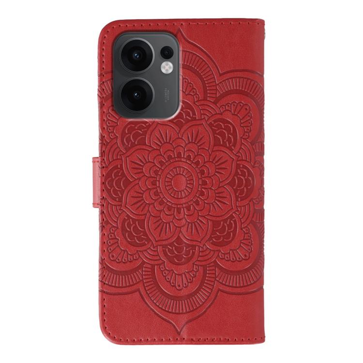 Sun Mandala Embossing Pattern Phone Leather Case, For OPPO Reno13 F, For OPPO Find X8, For OPPO K11, For OPPO Reno10 5G Global, For OPPO A78 4G, For OPPO Find X8 Pro