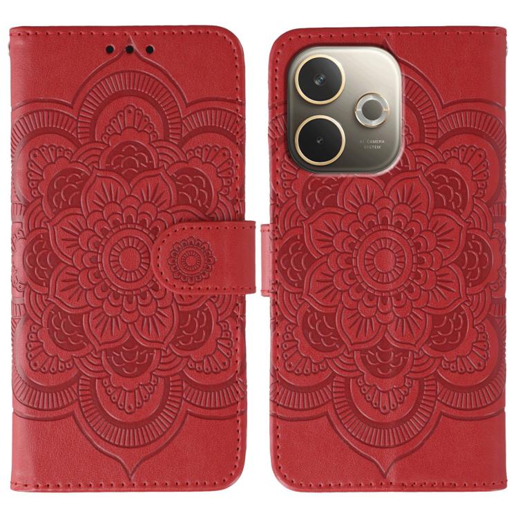 Sun Mandala Embossing Pattern Phone Leather Case, For OPPO Find X9, For OPPO A6 Pro 5G, For OPPO Find X9 Pro, For OPPO A5 Pro 5G Global, For OPPO Reno13 Pro, For OPPO Reno13