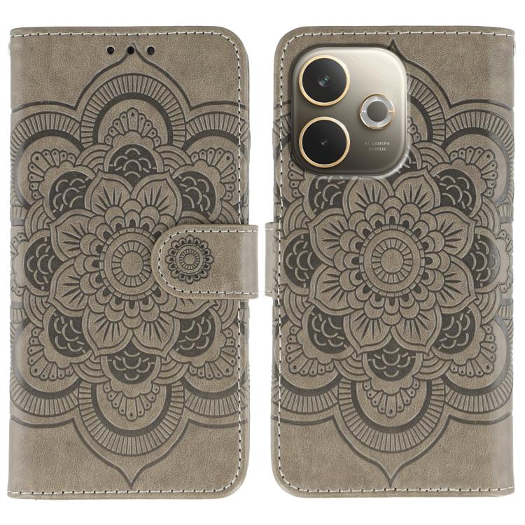 Sun Mandala Embossing Pattern Phone Leather Case, For OPPO Find X9, For OPPO A6 Pro 5G, For OPPO Find X9 Pro, For OPPO A5 Pro 5G Global, For OPPO Reno13 Pro, For OPPO Reno13
