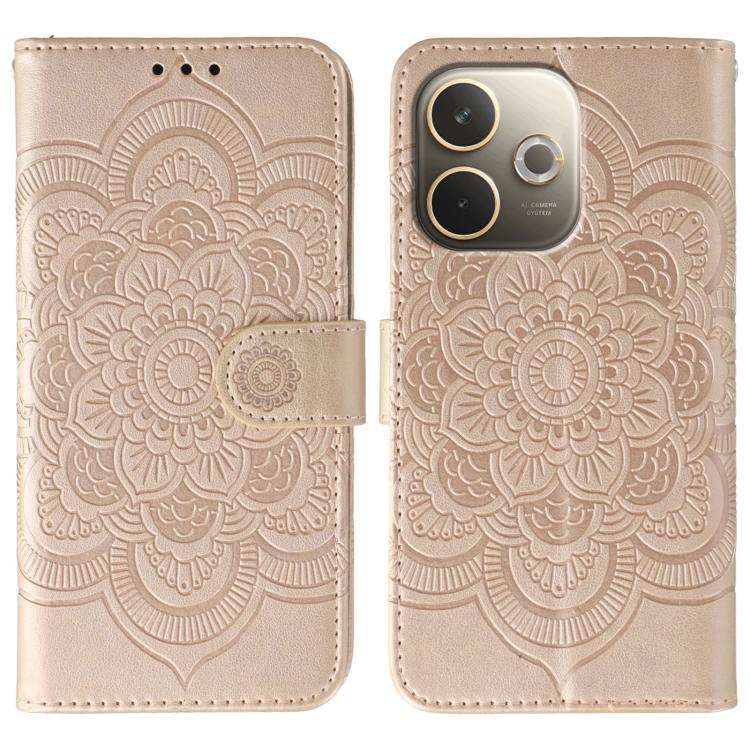 Sun Mandala Embossing Pattern Phone Leather Case, For OPPO Find X9, For OPPO A6 Pro 5G, For OPPO Find X9 Pro, For OPPO A5 Pro 5G Global, For OPPO Reno13 Pro, For OPPO Reno13