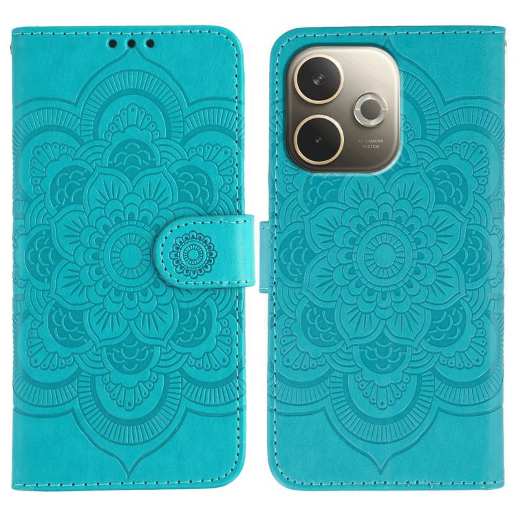 Sun Mandala Embossing Pattern Phone Leather Case, For OPPO Find X9, For OPPO A6 Pro 5G, For OPPO Find X9 Pro, For OPPO A5 Pro 5G Global, For OPPO Reno13 Pro, For OPPO Reno13