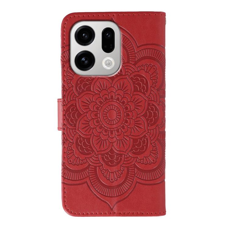 Sun Mandala Embossing Pattern Phone Leather Case, For OPPO Find X9, For OPPO A6 Pro 5G, For OPPO Find X9 Pro, For OPPO A5 Pro 5G Global, For OPPO Reno13 Pro, For OPPO Reno13