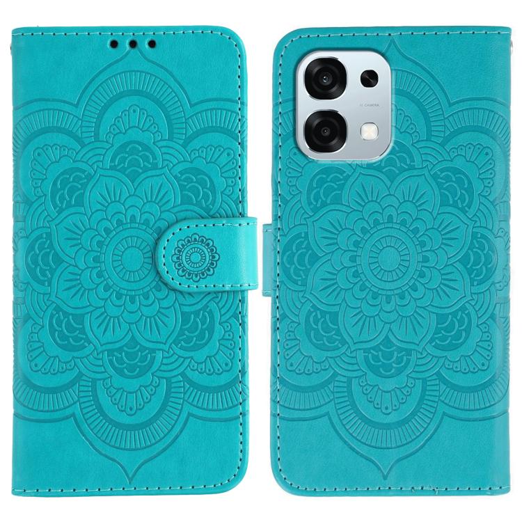 Sun Mandala Embossing Pattern Phone Leather Case, For OPPO Find X9, For OPPO A6 Pro 5G, For OPPO Find X9 Pro, For OPPO A5 Pro 5G Global, For OPPO Reno13 Pro, For OPPO Reno13
